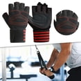 thumbnail image 4 of Almencla 2 Pieces Workout Gloves Sports Training Mitts Lightweight Nonslip Accessory for M Red, 4 of 8