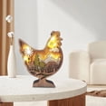 thumbnail image 3 of 2 Pieces Wood Art Silhouette Sculpture Animal Crafts for Shelf Gift BLESIY Escultura de silueta de oso, 3 of 8