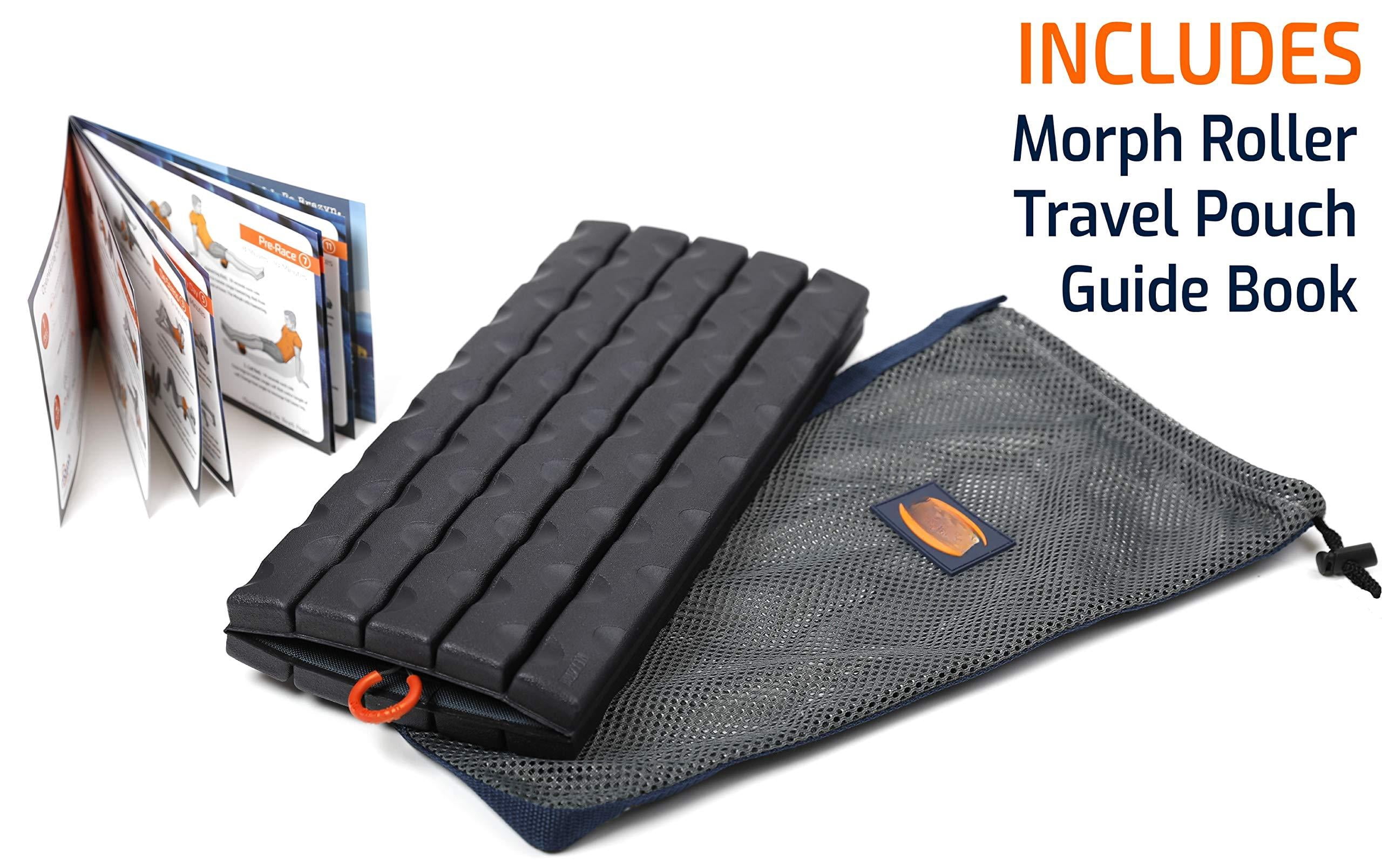 Morph Foam Roller: Collapsible Travel Roller For  Workout Deep Tissue Leg Massage Cracker (midnight Traditional)