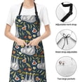 thumbnail image 4 of Kdxio Cute Sloth Apron with Pockets Adjustable Kitchen Aprons for Men Women Waterproof Aprons for Cooking,Drawing,Crafting, Baking Household Cleaning, 4 of 8