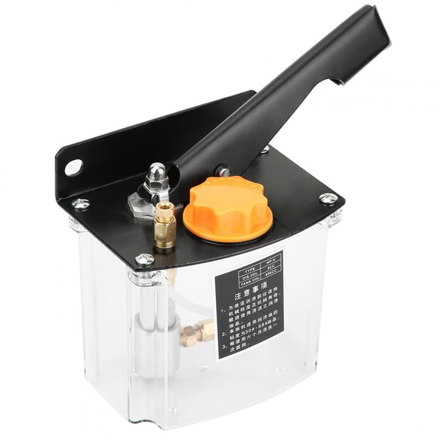 Manual Lubricating Pump, 650CC Right Hand Operated Lubrication Pump Lubricating Oil Pump Hand Lubrication Pump with 4mm Oil Outlet Diameter for CNC Machine Tool