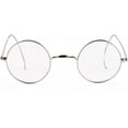 thumbnail image 3 of Agstum Retro Small Round Gold Wire Rim Eyeglasses Optical Glasses Frame with Cable Arms, 3 of 10