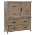 thumbnail image 2 of New Classic Furniture Tybee Wood 2-piece Bachelor's Chest in Sand, 2 of 7