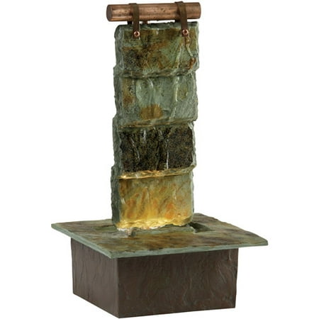 homedics envirascape slate falls illuminated fountain homedics envirascape slate falls illuminated fountain