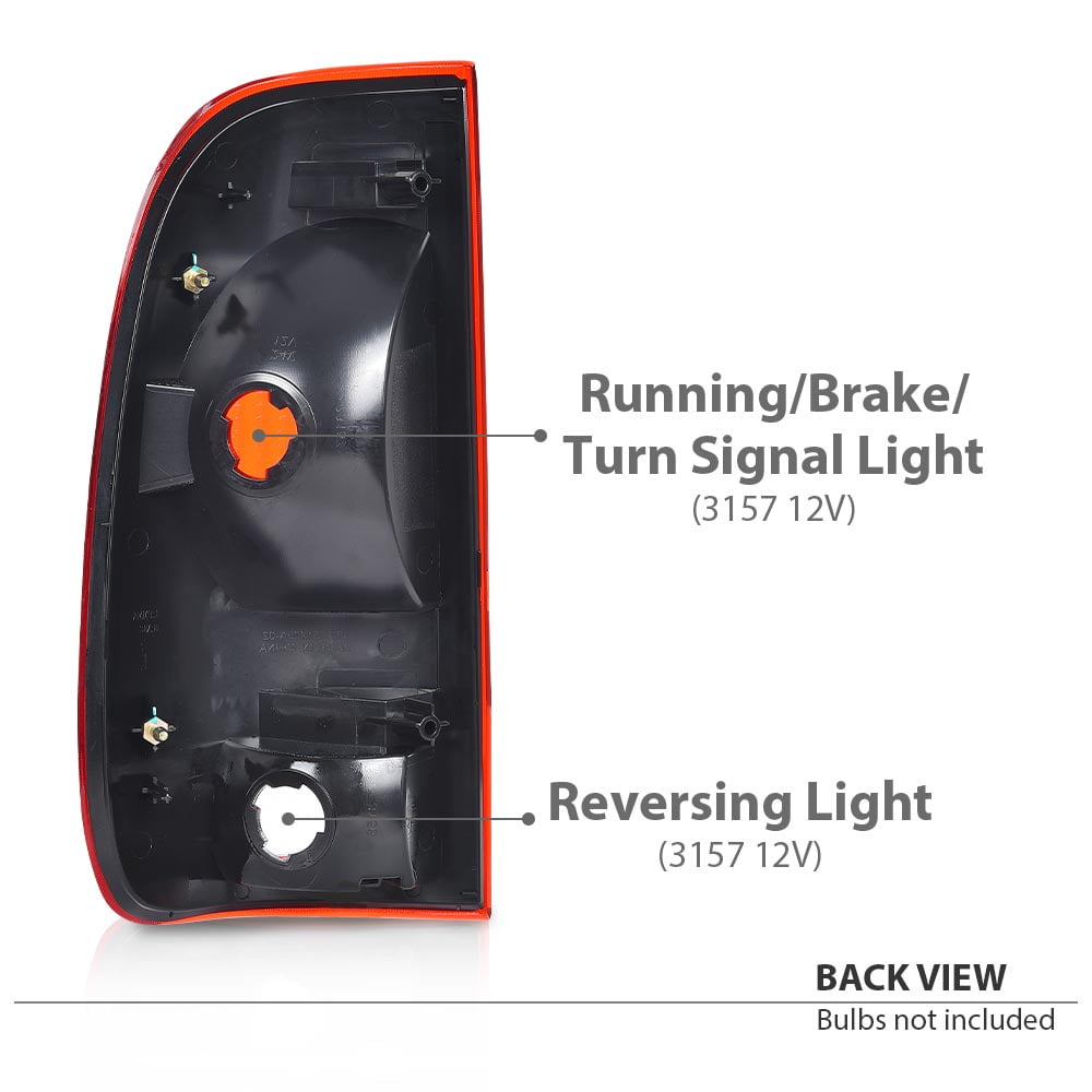 CROSSDESIGN Tail Light Set Fit for Ford F-150 1997-2003/F-250 F-350 Super Duty 1999-2007 Tail Lamp