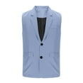 thumbnail image 5 of Blczomt Tank Tops for Men Dress Sleeveless Vest Waistcoat Blue Pocket Formal Tank Tops, 5 of 7