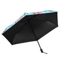 thumbnail image 4 of Doddle Crosses Bibles Hearts All Weather Umbrella Triple Folding Parasol 6 Ribs UV Protection Portable, 4 of 8