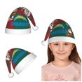 thumbnail image 1 of Gorro de Navidad de peluche para niños del equipo de fútbol de los Chargers, gorro de decoración navideña para niños y niñas, decoración para fiestas navideñas juveniles, 1 of 7