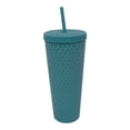 thumbnail image 2 of Vaso con Popote Mainstays de Plástico Diseño Diamante Varios Colores 770 ml, 2 of 4