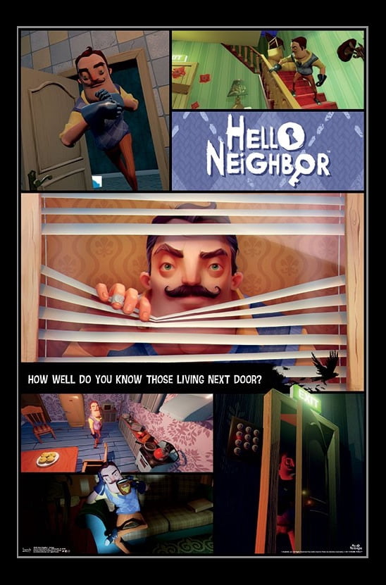 Hello Neighbor Collage Poster Print