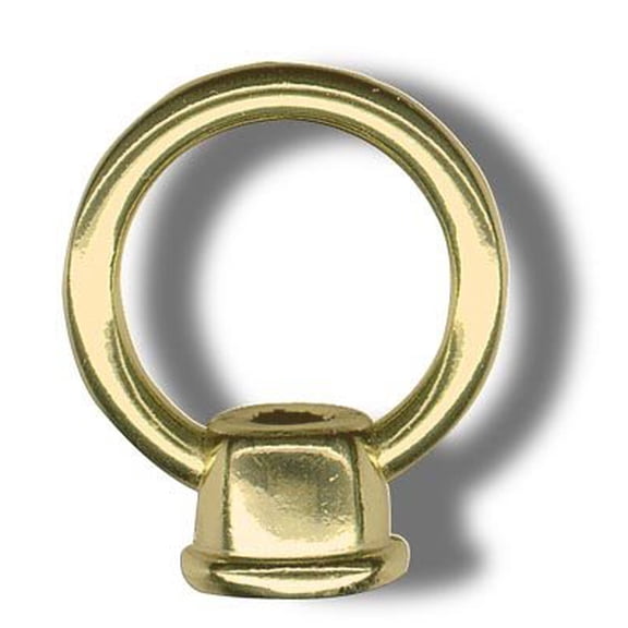 National Artcraft Brass-Plated Finial Loop for Hanging Lamps (Pkg/2)