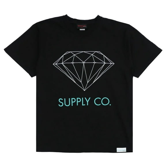 Diamond Supply Co. Men's Classic Logo Graphic Print Tee T-Shirt (Small, Black)