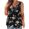 thumbnail image 2 of GaThRRgYP Women Tank Tops Fashion Crewneck Sleeveless Shirts,Summer Tank Tops for Women 2025,2025 Women's Spring and Summer New Tank Eyelet Embroidery Neck Independence Day Print Fashion Top Red M, 2 of 5