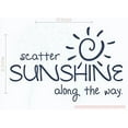 thumbnail image 6 of Scatter Sunshine Along The Way Inspirational Wall Art Decals Vinyl Lettering Stickers Home Decor Quote 23x15-Inch Deep Blue, 6 of 6