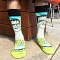 thumbnail image 2 of Frankenstein's Monster Socks from the Sock Panda (Adult Large - Men's Shoe Sizes 8-12), 2 of 5