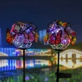 thumbnail image 4 of Leyfeng Cross-border solar butterfly ball ground plug light spring garden decorative light led outdoor courtyard waterproof lawn light single butterfly ball solar landscape light, 4 of 8