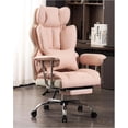 thumbnail image 1 of Desk Office Chair 400LBS, Big High Back PU Leather Computer Chair, Executive Office Chair with Leg Rest and Lumbar Support My Lux Decor Round, 1 of 15