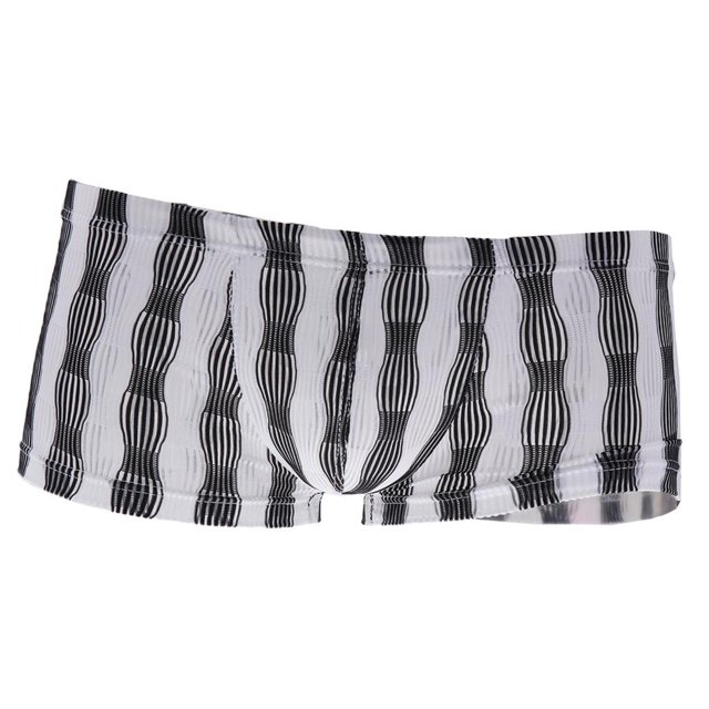 Calzoncillos de rayas para hombres Ropa interior hombres , 66-88cm / 26-35inch (Negro, , Rojo) 30 Soledad Cómoda ropa interior para hombre