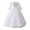 White, variant on Flower Girl Dress Elegant Long Sleeve Mesh Sister Dresses Formal Party Gown Celebration Childrens Robe White Dress Size 18-24 M