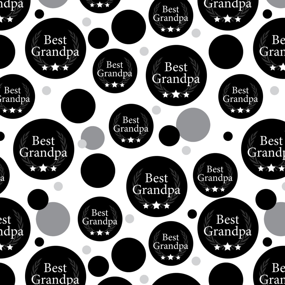Download Best Grandpa Award Premium Gift Wrap Wrapping Paper Roll Walmart Com Walmart Com