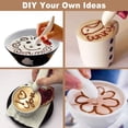 thumbnail image 6 of Spice Pen for Electrical Coffee Art for Latter &Food,DIY a Variety of Special Creative Pattern with All Natural Materials-Coffee Grounds, Cocoa Powder, Ground Sugar (White), 6 of 8