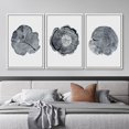 thumbnail image 2 of IDEA4WALL Framed Canvas Print Wall Art Set of 3 Wood Tree Rings Prints, Vintage Farmhouse Wall Decor, Large Wall Art, Minimalist Countryside Artwork for Home Decor - White 16"x24"x3, 2 of 5