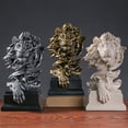 thumbnail image 3 of León de arenisca – El rey de las bestias – Estatua decorativa para el hogar/oficina/sala de estar, grandes figuras coleccionables, el mejor regalo para hombre, color arenisca, 3 of 4