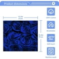 thumbnail image 3 of SKYSONIC 4 PCS Blue Roses Washcloths, 12"x 12" Cotton Wash Cloths, Highly Absorbent and Soft Face Towels for Bathroom,Gym,Hotel and Spa, 3 of 7