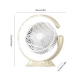 thumbnail image 3 of Ventilador de escritorio Lámpara de mesa 3 Engranajes Iluminación Ventilador eléctrico Ventilador enfriador de aire para oficina en casa Wdftyju Libre de BPA, 3 of 3