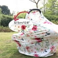 thumbnail image 2 of TANOFAR Car Seat Cover for Babies, Flower Car seat Canopy for Boys Girls, 4IN1 CarSeat Canopies for Newborn, Multiuse - Nursing Breastfeeding Covers, Stroller Covers, Scarf, Soft Breathable, 2 of 7