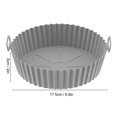 thumbnail image 4 of Forro para freidora forro de silicona para freidora redondo engrosado reutilizable para horno, 4 of 8