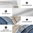 thumbnail image 6 of Blue Beige Outdoor Rug for Patio/Deck/Porch, Non-Slip Large Area Rug 4 x 6 Ft, Coastal Wave Modern Abstract Art Indoor Outdoor Rugs Washable Area Rugs, Reversible Camping Rug Carpet Runner, 6 of 8