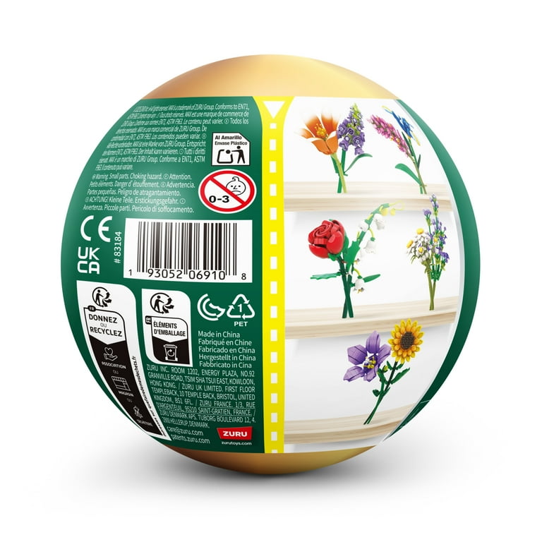 MAX Build More Premium Flowers Building Bricks (Assorted) Novelty