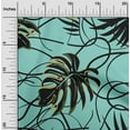 thumbnail image 2 of oneOone Velvet Turquoise Blue Fabric Abstract Tropical Leaf Craft Projects Decor Fabric Printed By The Yard 58 Inch Wide, 2 of 4