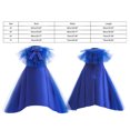 thumbnail image 3 of Felwors Nouvelle Robe d'Enfant Princesse Klein Robe Bleue Grande Robe Longue à Sequins et Sol pour Enfants Robe de Performance Piano, 3 of 9