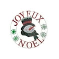 thumbnail image 1 of 24" Metal Snowman Wheel Décor (Joyeux Noel), 1 of 3