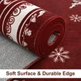thumbnail image 4 of BLEUM CADE Christmas Snowflake Area Rugs 8'x10' for Living Room, Washable Rugs for Bedroom Dinning Room,Ultra Soft Non Slip Durable Large Carpet Christmas Decorations,Red, 4 of 8