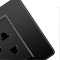 thumbnail image 3 of Thailand Type Electrical Wall Receptacle Outlet Space Saving USB Type C Wall Charger Outlet for Home Black, 3 of 4