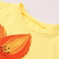 thumbnail image 6 of HOWPAY Women T Shirt Floral Print Vintage Boho Tee Tops Summer Loose Fit Short Sleeve Crew Neck T-Shirt Oversized Cozy Y2K Streetwear Yellow M, 6 of 8