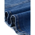 thumbnail image 5 of INSPIRE CHIC Fishtail Denim Skirt for Women's Washed Midi Jean Bodycon Skirt M Mid Blue, 5 of 6