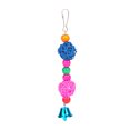 thumbnail image 2 of Bird Cage Toy Interactive Rattan Ball Hanging Parrot Bite Toy Parakeet Chew Toy, 2 of 10