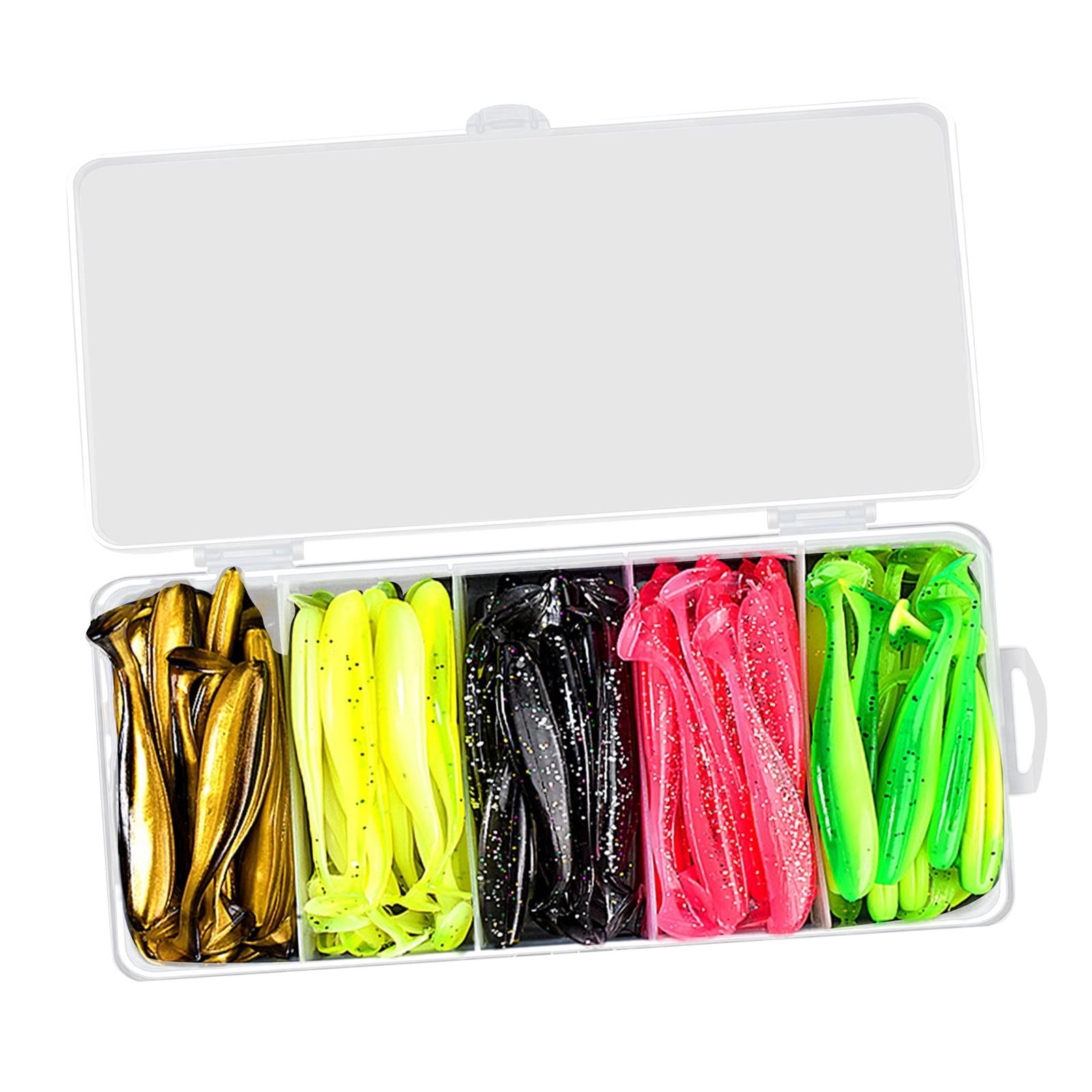 Wswqop 1pcs/pcs Soft Lure Bait Artificial Fishing Tool Silicone Freshwater Salt Water 7.5 cm