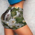 thumbnail image 4 of Balery Daisy Guinea Pig Pantalones cortos de entrenamiento estampados para mujer, sin costuras, ajustados, para gimnasio, yoga, correr, deportes, ejercicio activo, fitness.-X-Large, 4 of 8