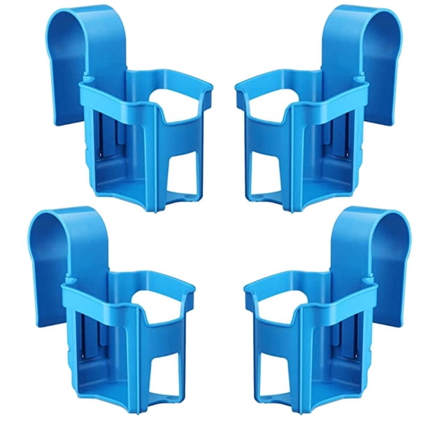 Soporte para bebidas en la piscina: Paquete de 4 vasos para piscina, accesorios para piscina sobre el suelo, soporte flotante para bebidas para fiesta en la piscina, se adapta a 2 pulgadas o