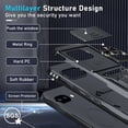 thumbnail image 3 of KOMI for Google Pixel 9A 2025 Case with Slide Camera Cover HD Screen Protector [Military Grade Drop Tested] Magnetic Ring Holder Kickstand Protective Phone Case for Pixel 9A 6.3 inch, Black, 3 of 5