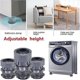 thumbnail image 5 of Adjustable Height Washing Machine Support, Anti Vibration Washing Machine Foot Pad, Washing Machine Pad 4PCS, 5 of 5