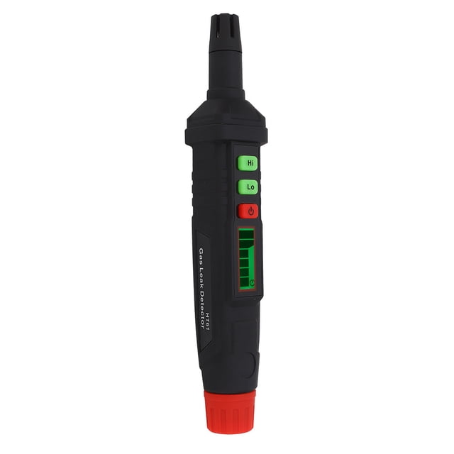 Detector de fugas de gas tipo bolígrafo, luz, sonido, alarma, portátil, sensible, para gas combustible, para tuberías domésticas e industriales.