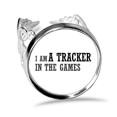thumbnail image 1 of Tengo un rastreador en los juegos Anillo de compromiso de boda de amor ajustable Unbranded  M, 1 of 3