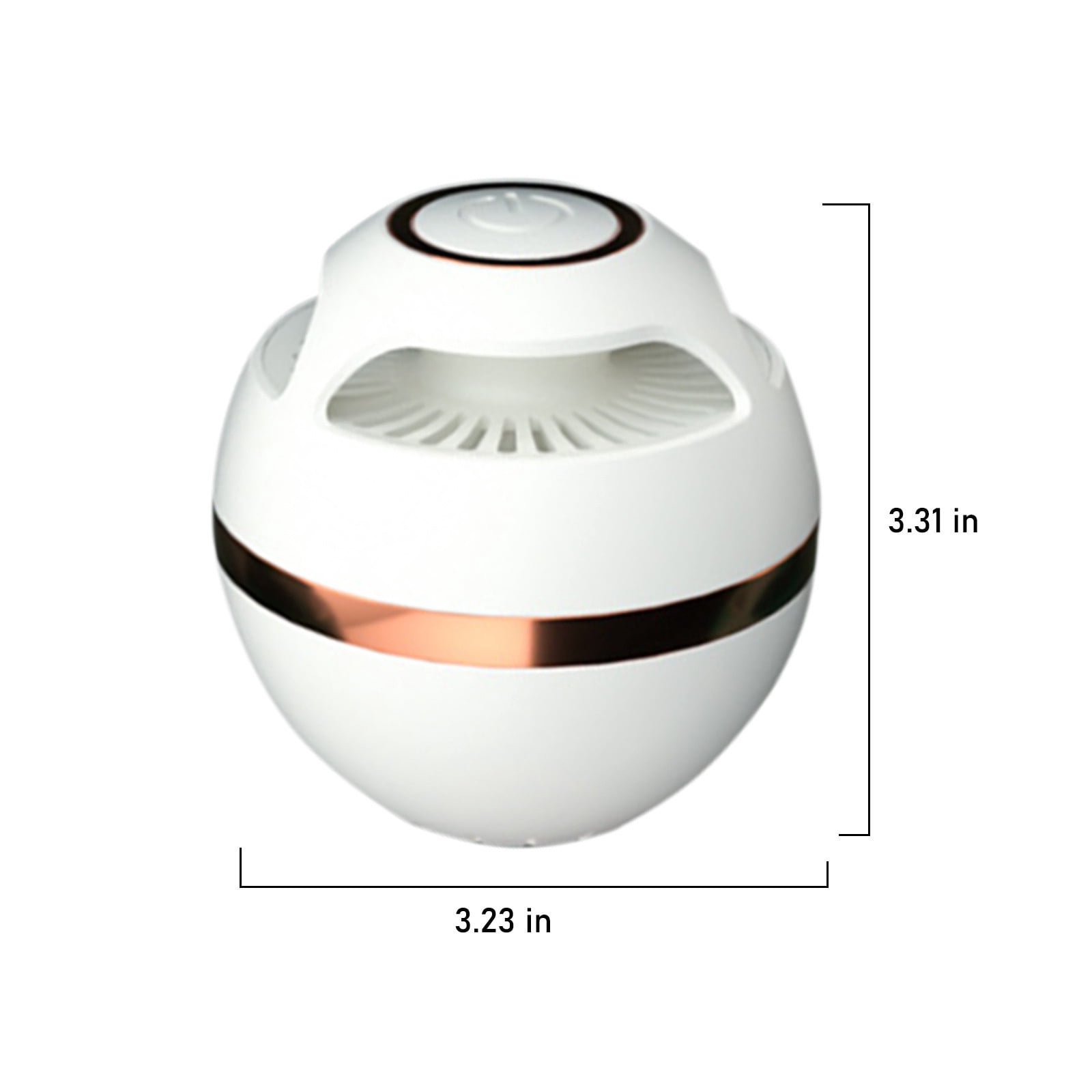 Compact Refrigerator Deodorizer with Ozone, Portable Mini Air Purifier for Fridge, Eliminates Odors Effectively, Rechargeable 1500mAh Battery, USB Charging, Home Kitchen Use (White)