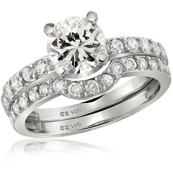 Diamonice 0.925 Sterling Silver 2.60 Carat White Cubic Zirconia Ring for Women | Cubic Zirconias for Everyday Womens Wear